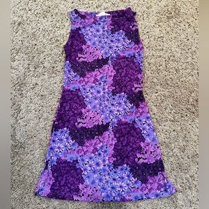 La Belle purple floral dress